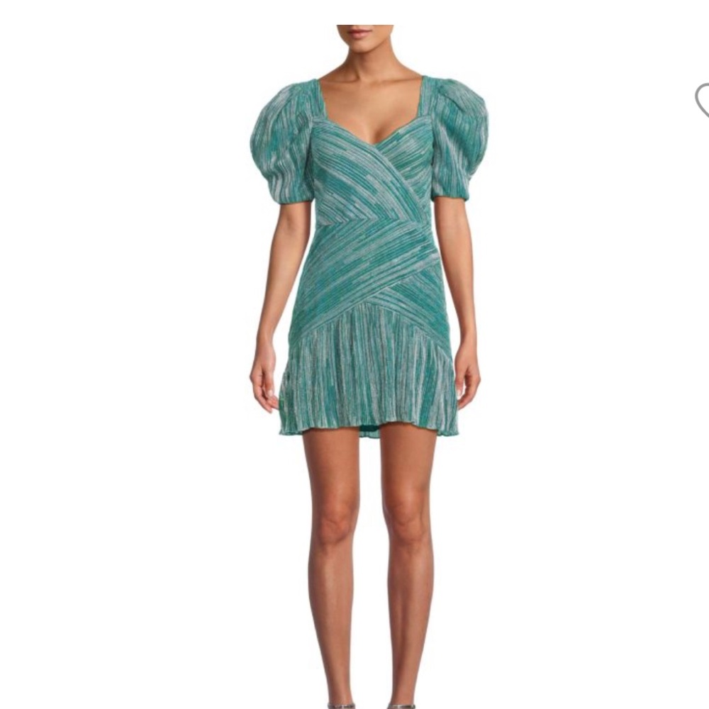 NWT Saylor dress Small green/silver